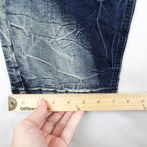 CJ Black Premium Jeans Mens 38x32 Skinny Flex Distressed Zippered Leg Biker - Picture 9 of 15